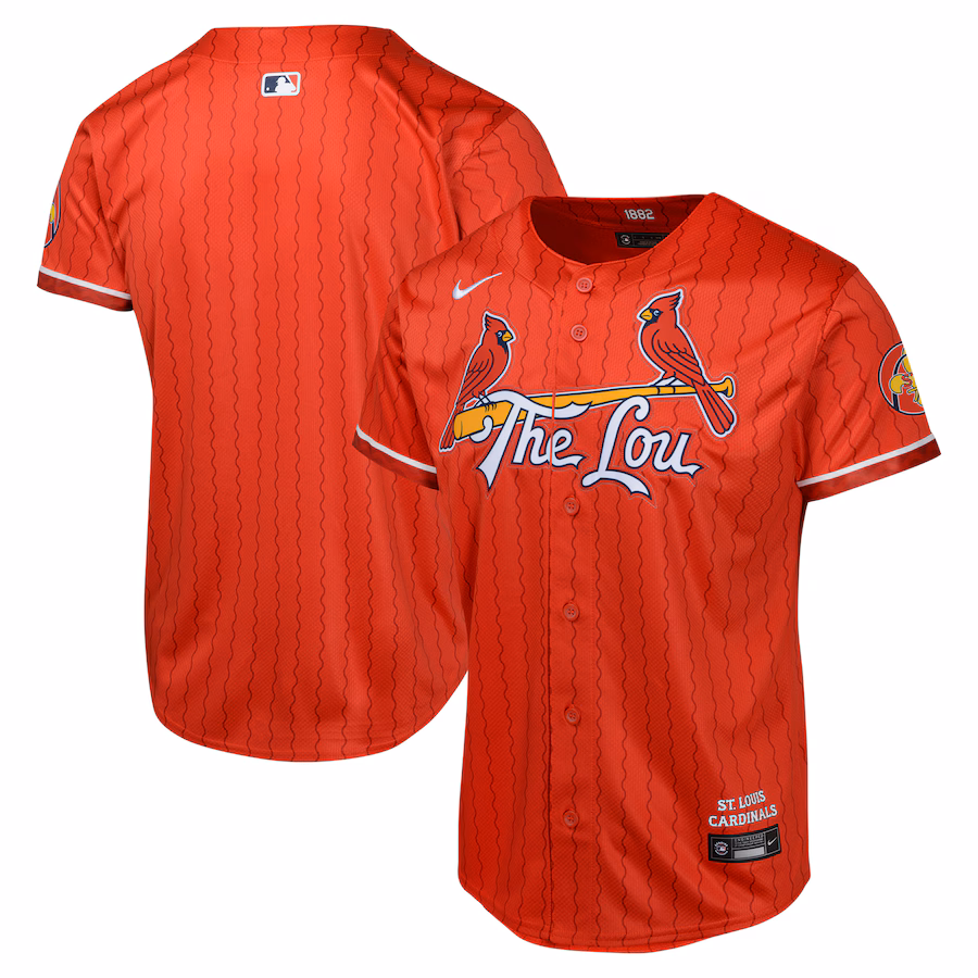 Youth St. Louis Cardinals Nike Red 2024 City Connect Limited Jersey