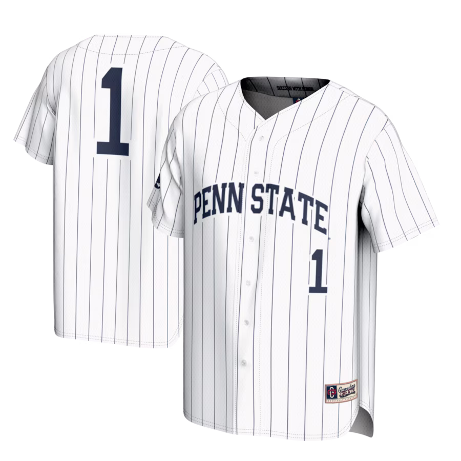 #1 Penn State Nittany Lions GameDay Greats Lightweight Baseball Fashion Jersey - White