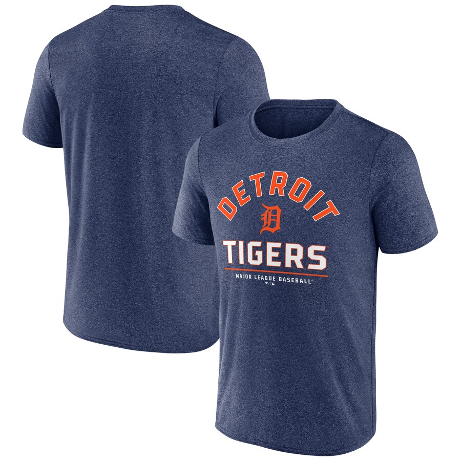 Men's Detroit Tigers Fanatics Heather Navy Front & Center T-Shirt