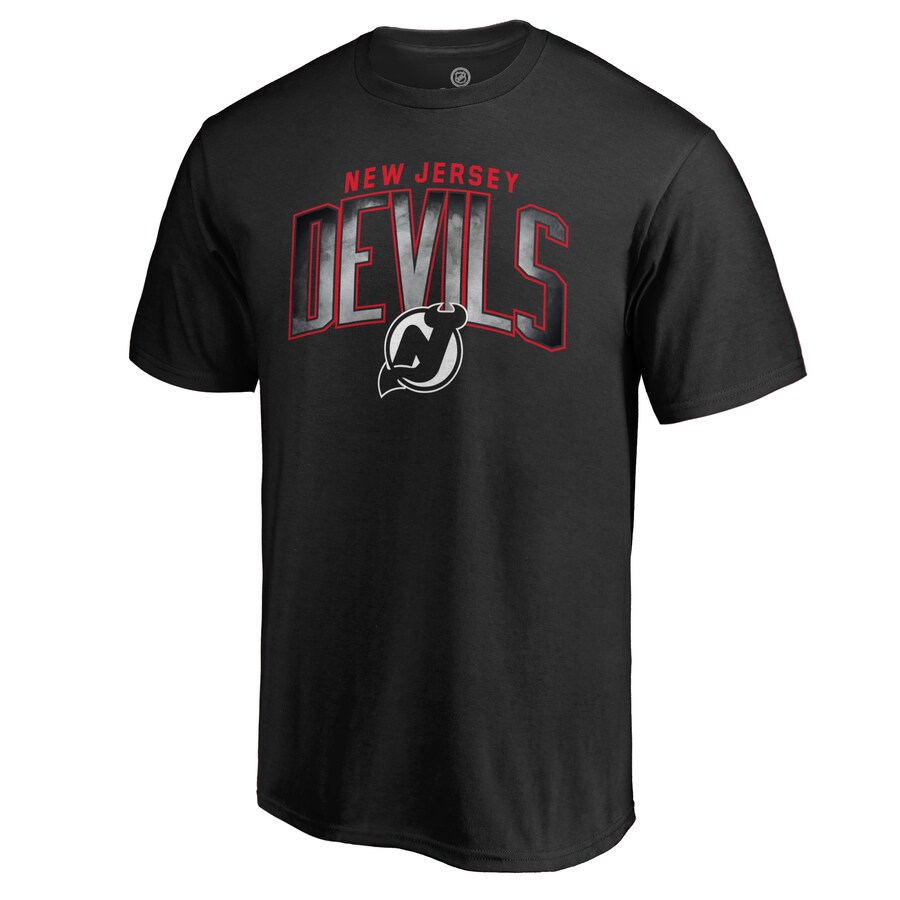 Men's New Jersey Devils Black Arch Smoke T-Shirt