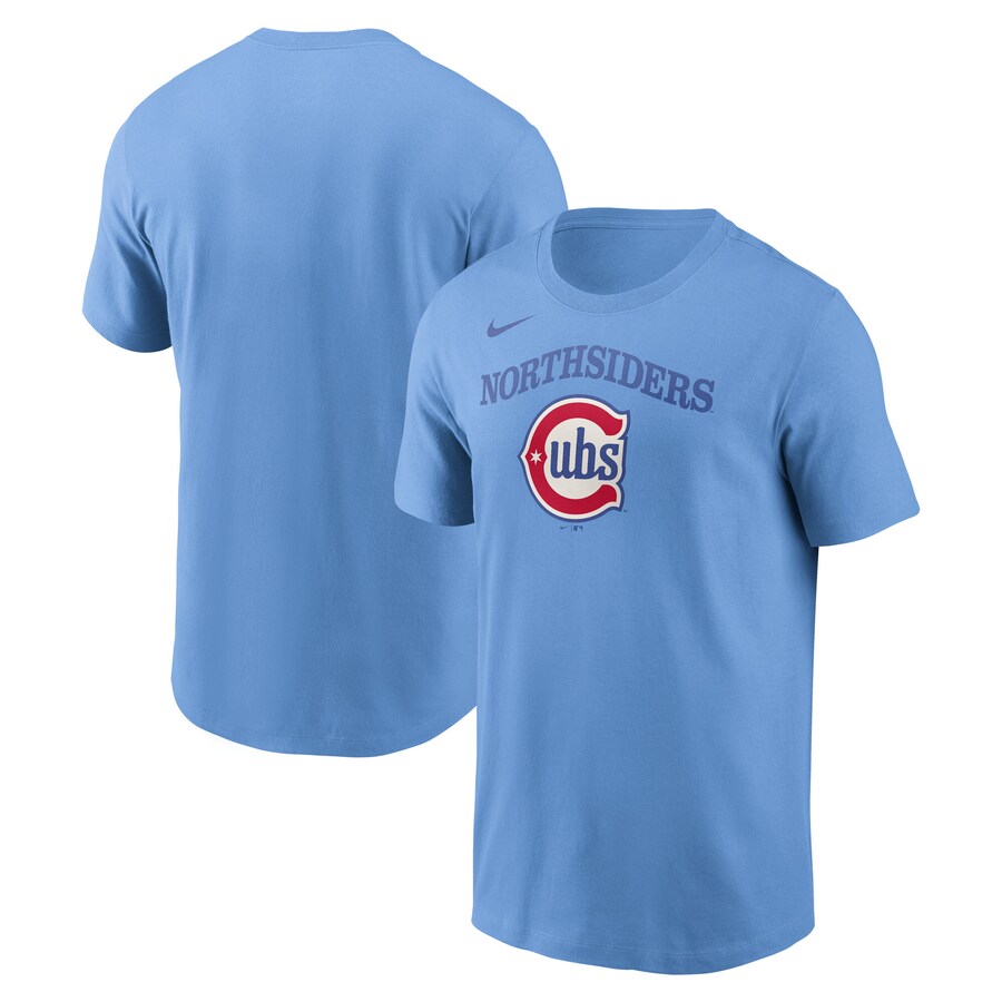 Men's Chicago Cubs Nike Baby Blue Alternate T-Shirt