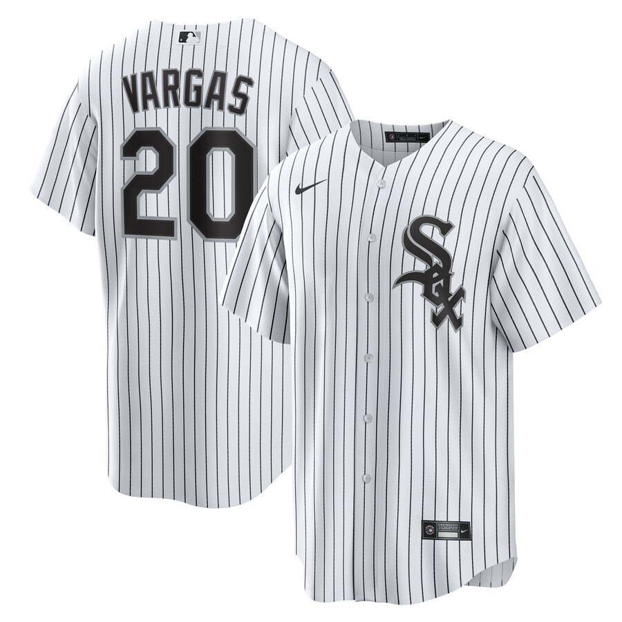 Men's Chicago White Sox Miguel Vargas Nike White Home Replica Jersey