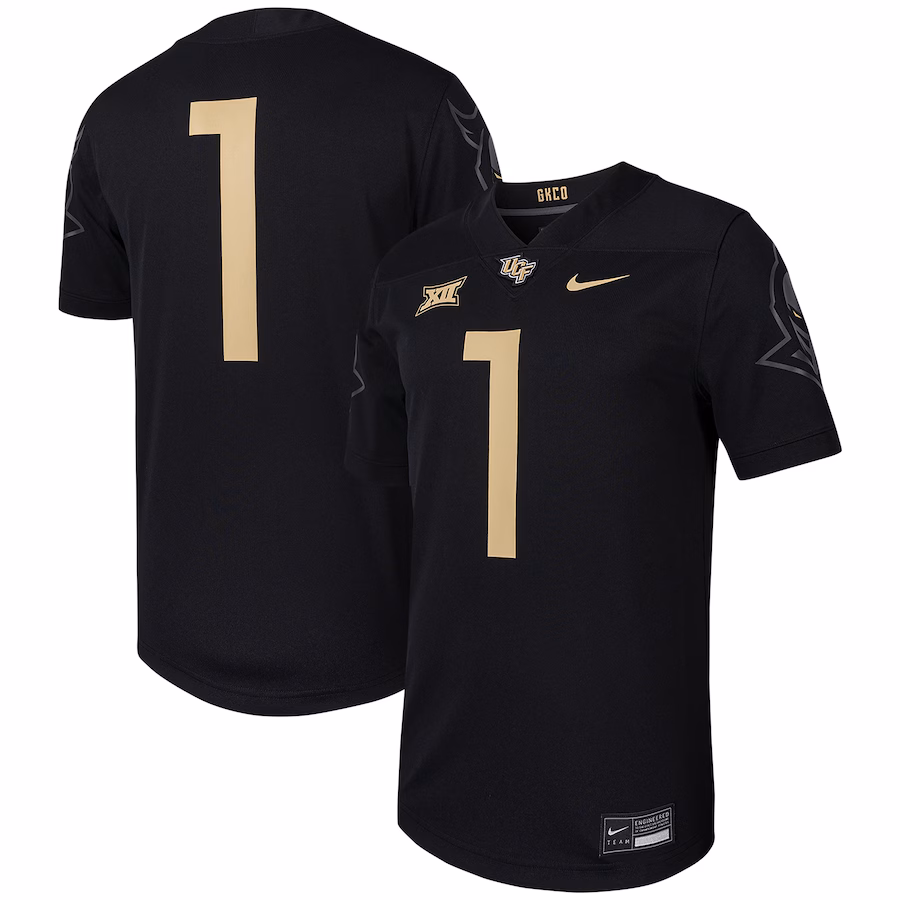 Men's Nike #1 Black UCF Knights Untouchable Football Replica Jersey