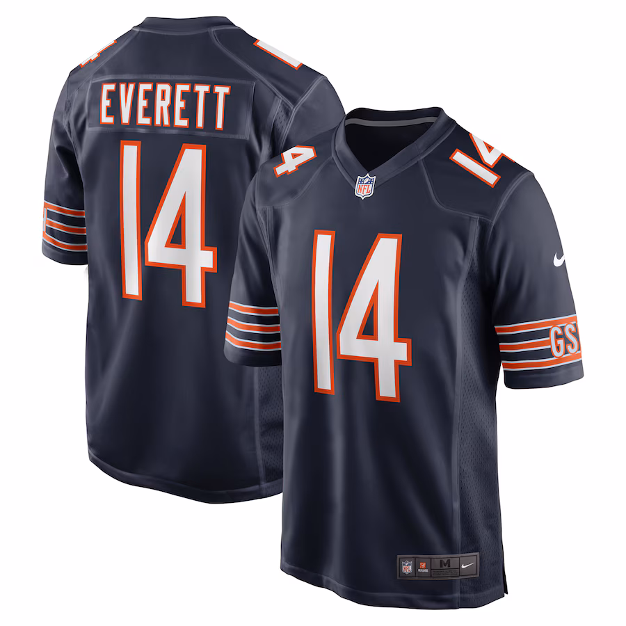 Men's Chicago Bears Gerald Everett Nike Navy Game Jersey