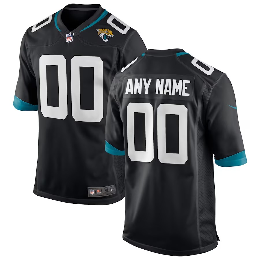 Youth Jacksonville Jaguars Nike Black Custom Team Color Alternate Game Jersey