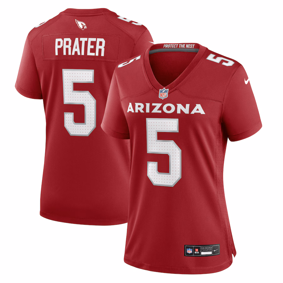 Women's Arizona Cardinals Matt Prater Nike Cardinal Team Game Jersey