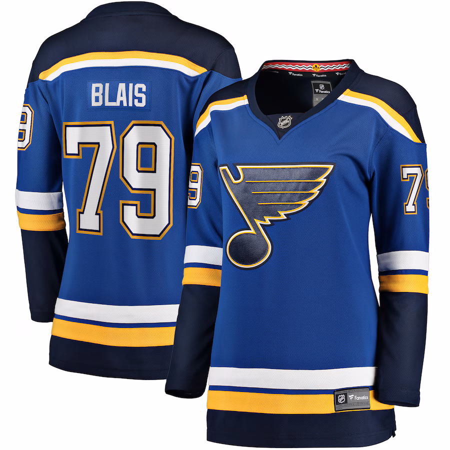 Women's St. Louis Blues Sammy Blais Fanatics Blue Home Breakaway Jersey