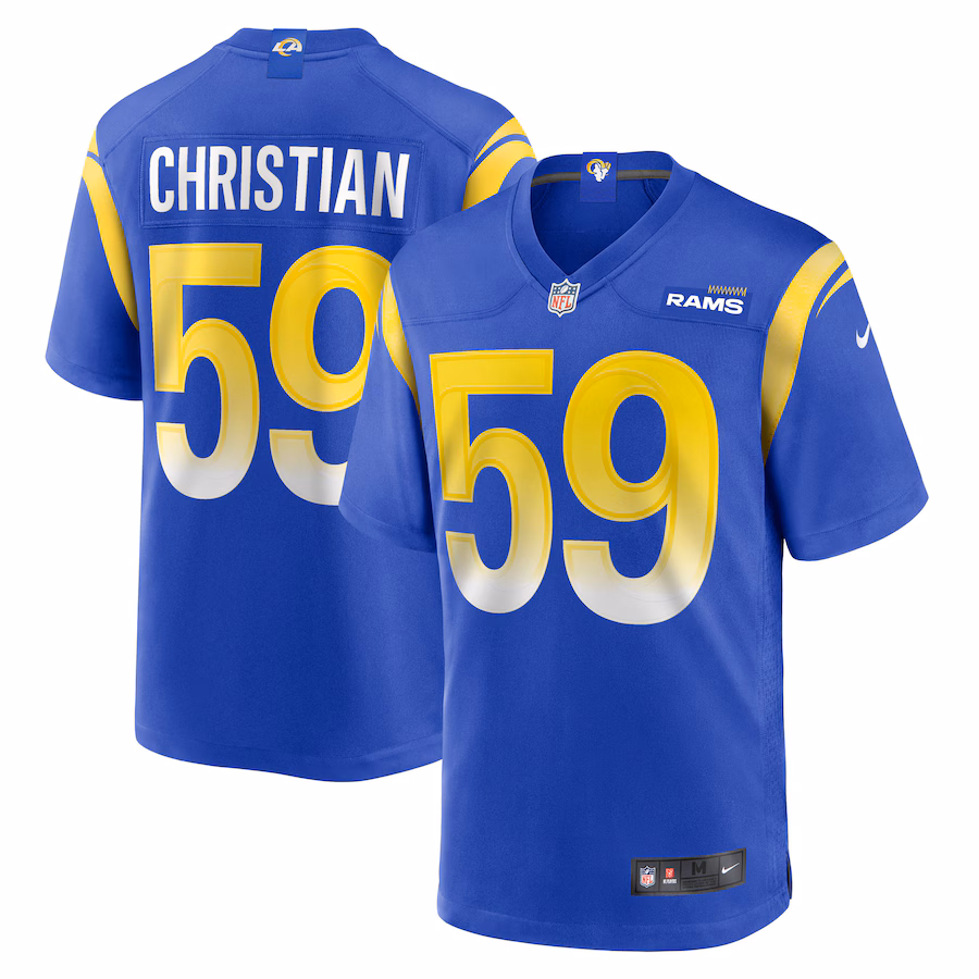 Men's Los Angeles Rams Geron Christian Nike Royal Team Game Jersey