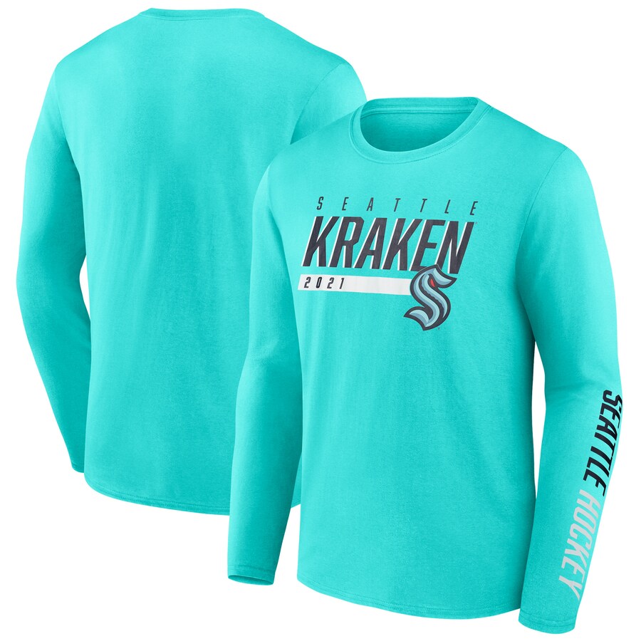 Men's Seattle Kraken Fanatics Light Blue Long Sleeve T-Shirt