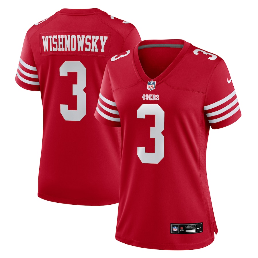 Women's San Francisco 49ers Mitch Wishnowsky Nike Scarlet Game Jersey