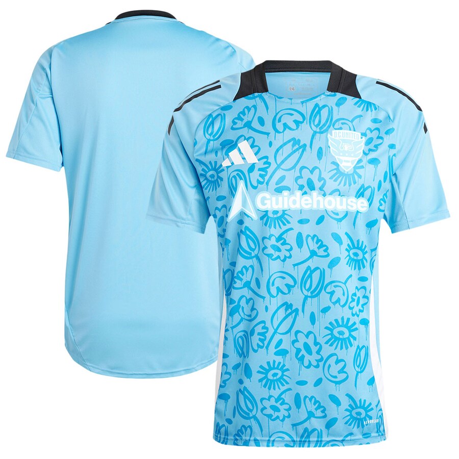 Men's D.C. United adidas Blue 2024 One Planet Pre-Match Top