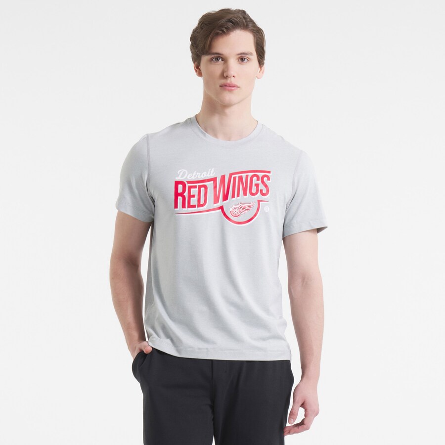 Men's Detroit Red Wings lululemon Heather Gray 2025 NHL Stadium Series Soft Jersey T-Shirt