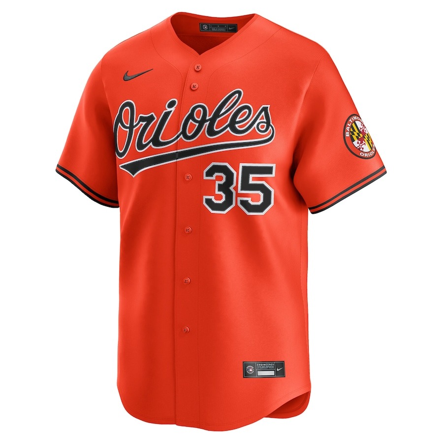 Men's Baltimore Orioles Adley Rutschman Nike Orange Alternate Limited Player Jersey