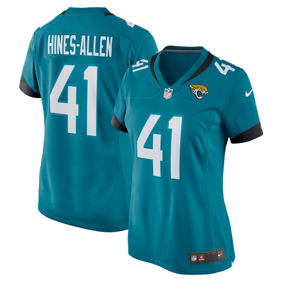 Women's Jacksonville Jaguars Josh Hines-Allen Nike Teal Player Game Jersey