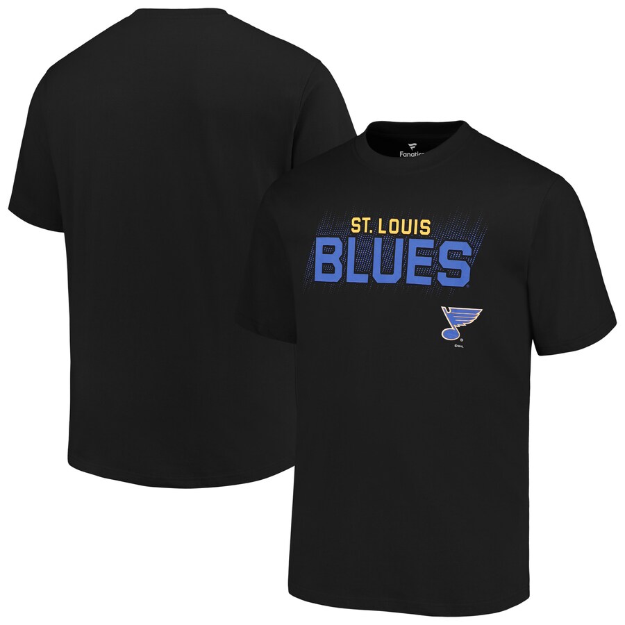 Men's St. Louis Blues Fanatics Black Big & Tall Wordmark T-Shirt