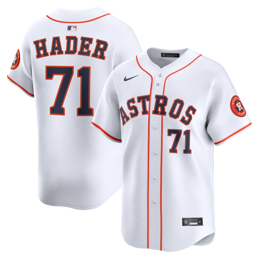 Men's Houston Astros Josh Hader Nike White Alternate Limited Player Jersey