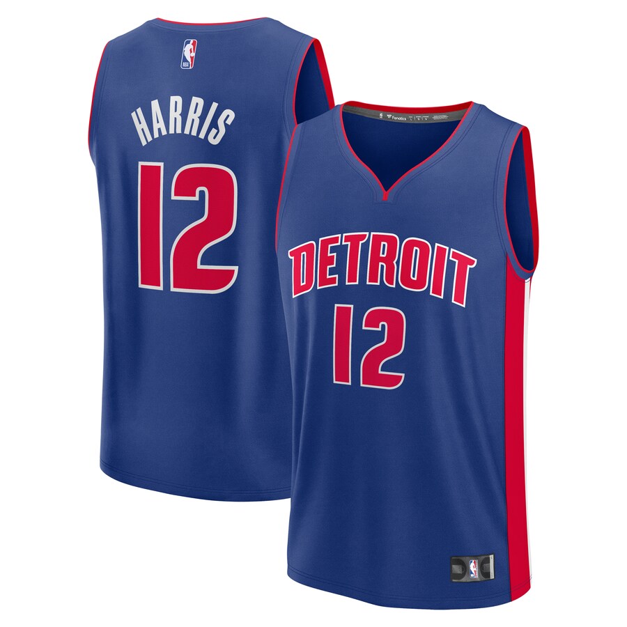 Men's Detroit Pistons Tobias Harris Fanatics Blue Fast Break Replica Player Jersey - Icon Edition