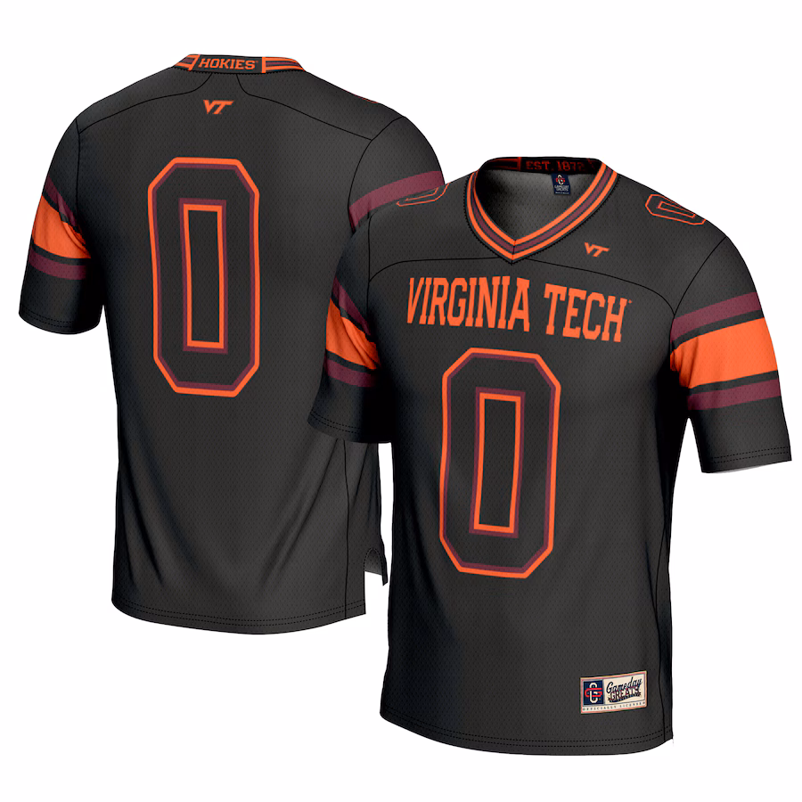 Youth GameDay Greats #0 Black Virginia Tech Hokies Football Jersey