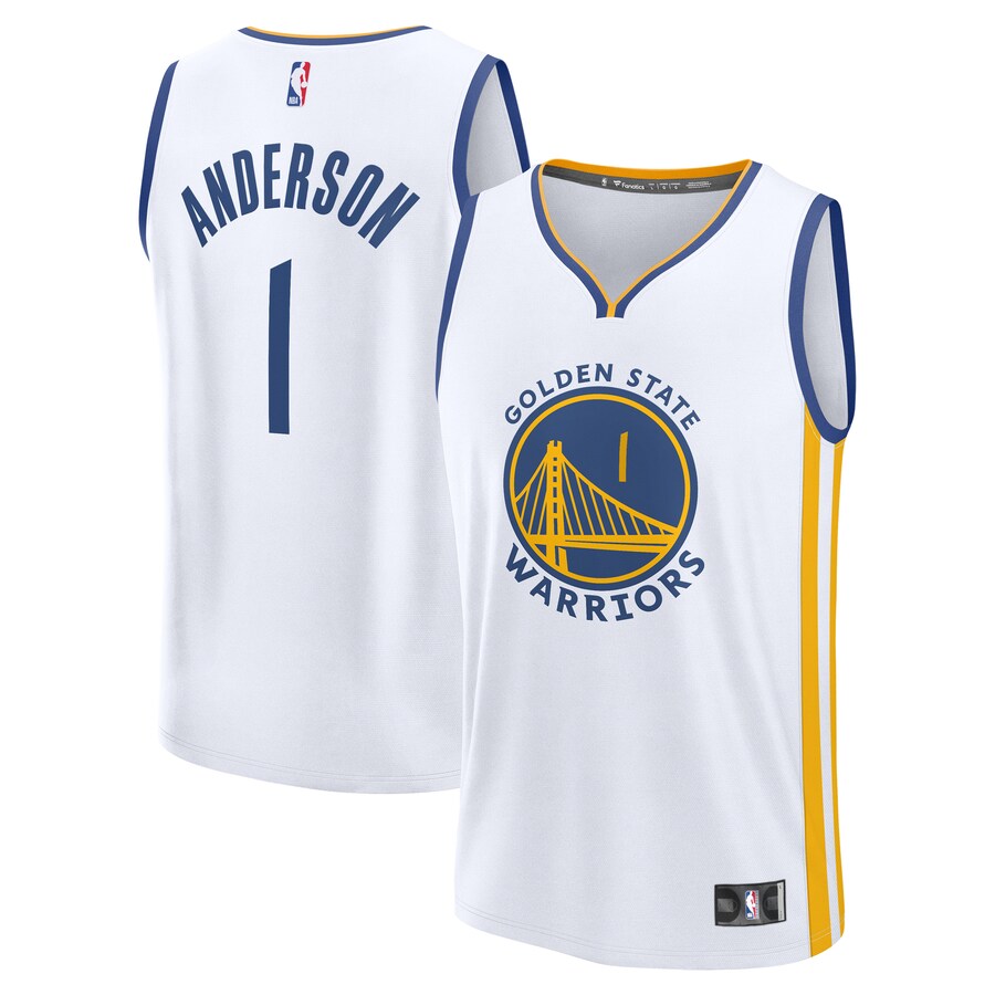 Men's Golden State Warriors Kyle Anderson Fanatics White Fast Break Replica Player Jersey - Association Edition