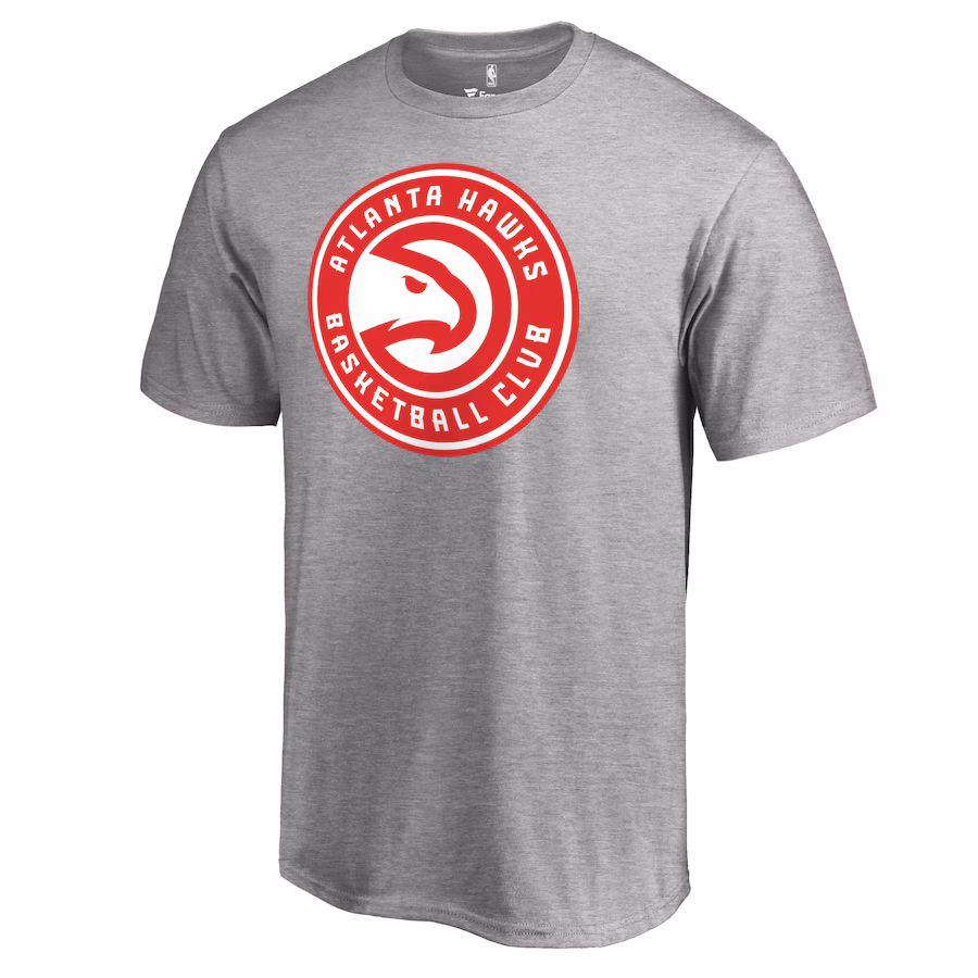 Men's Atlanta Hawks Heather Gray Primary Logo T-Shirt