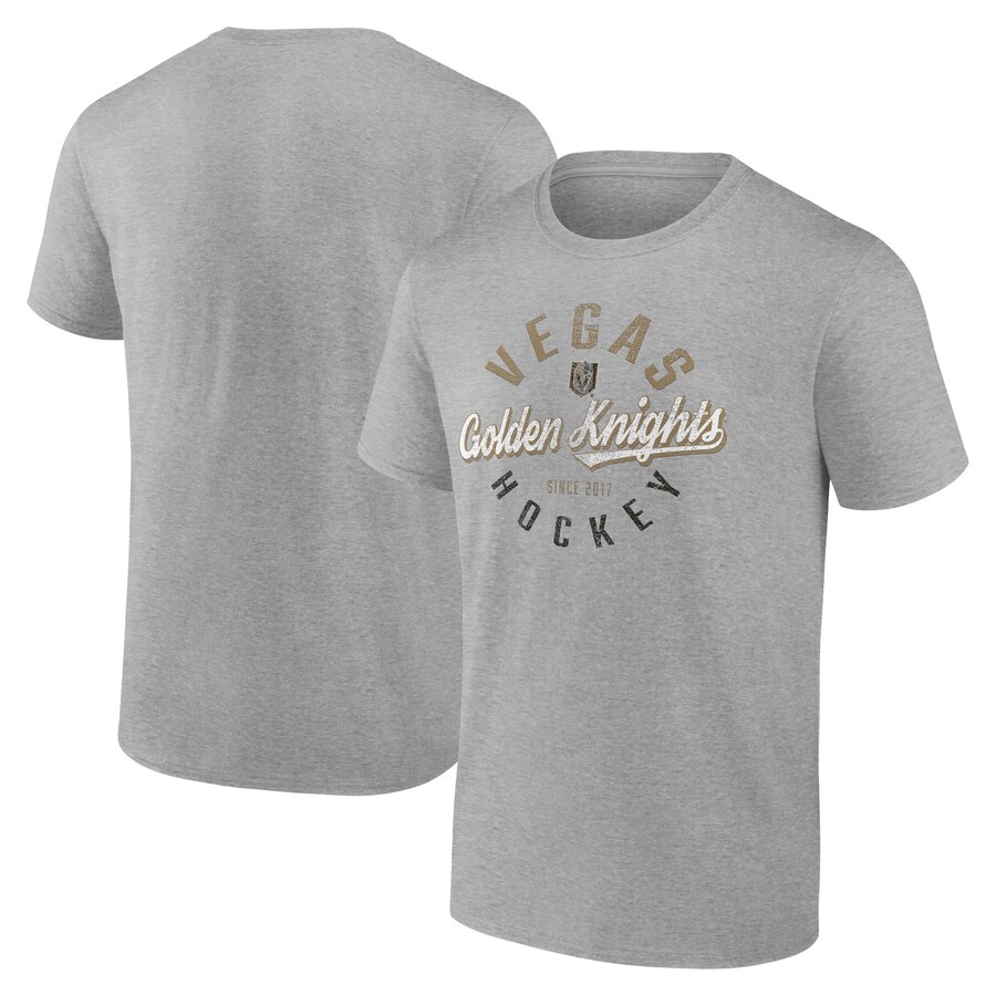 Men's Vegas Golden Knights Fanatics Gray Emblem T-Shirt