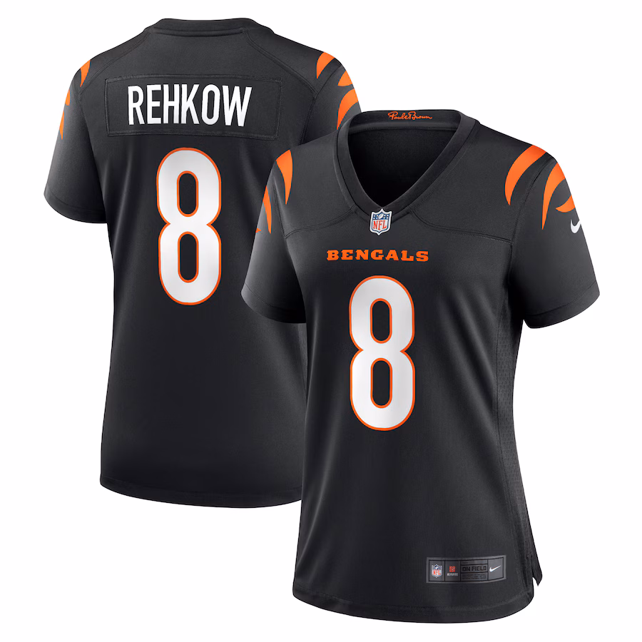 Women's Cincinnati Bengals Ryan Rehkow Nike Black Game Jersey