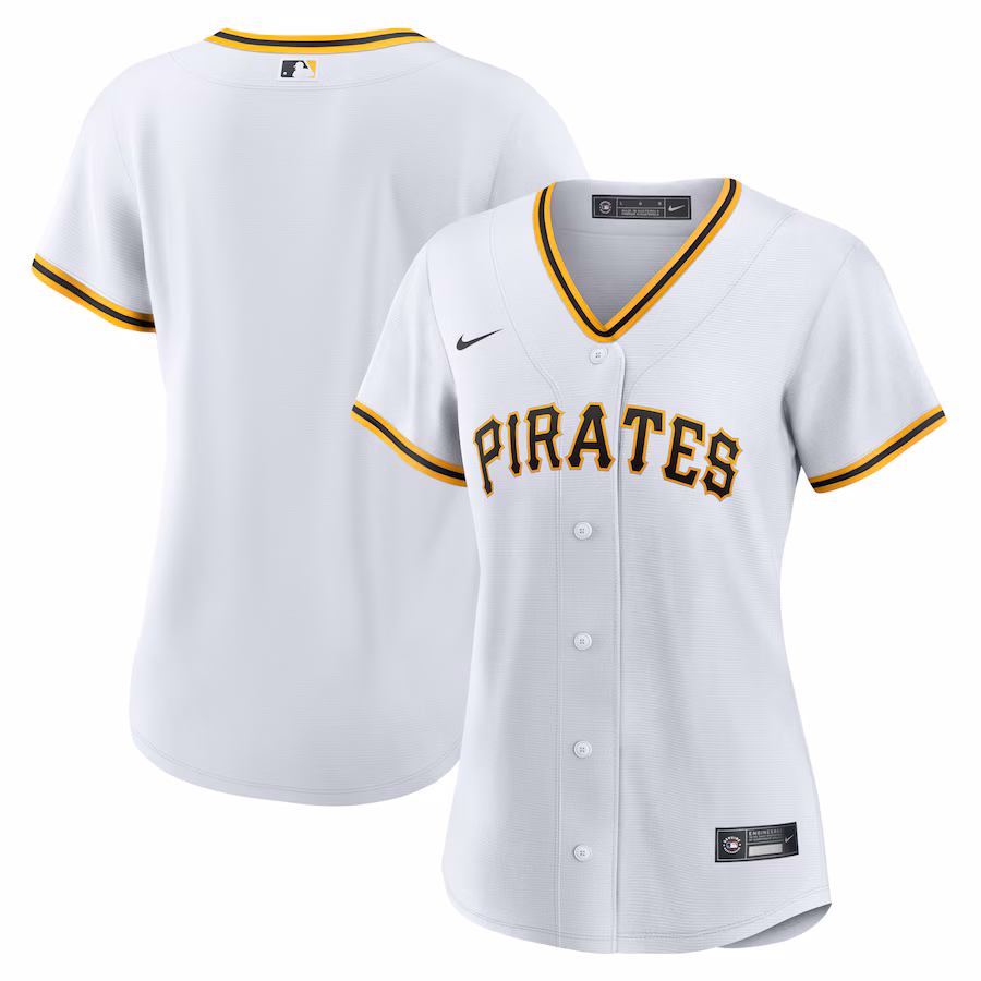 Women's Pittsburgh Pirates Nike White Home Replica Team Jersey