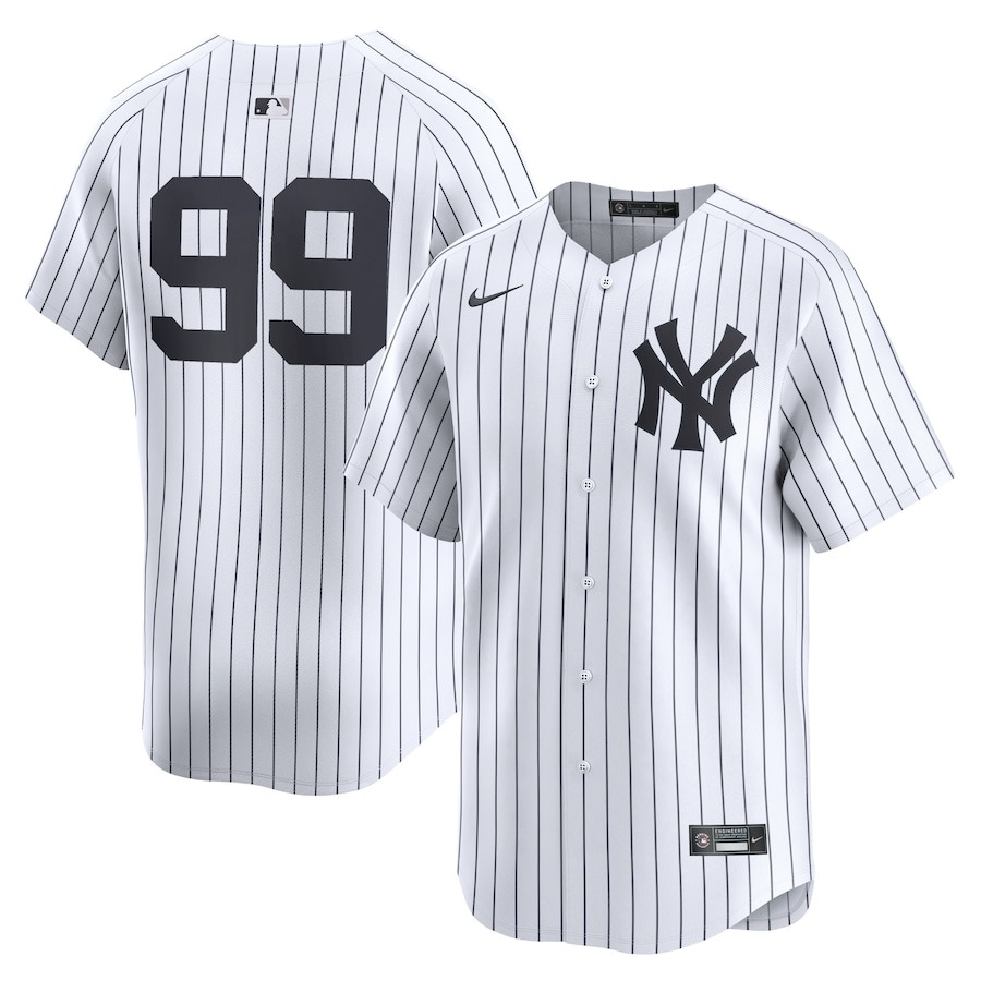 Youth New York Yankees Aaron Judge Nike White Limited Player Jersey