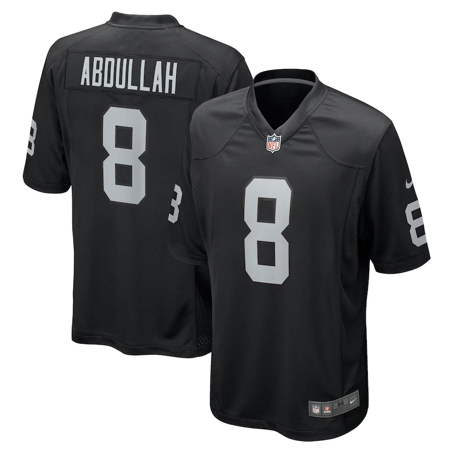 Men's Las Vegas Raiders Ameer Abdullah Nike Black Team Game Jersey