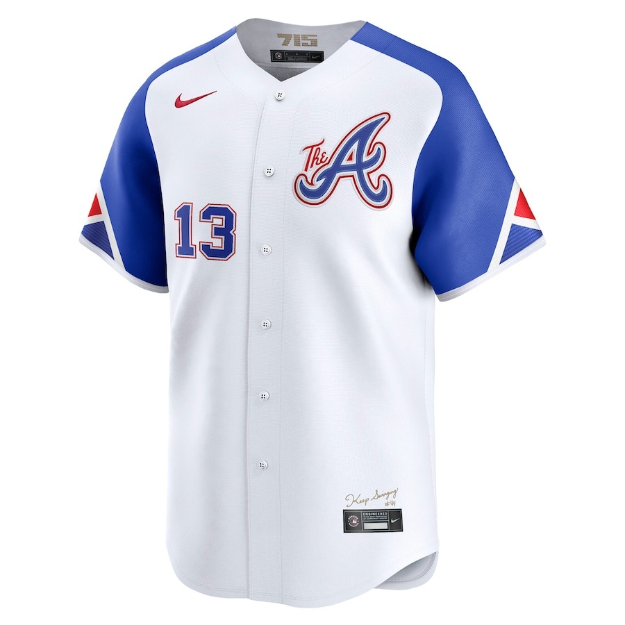 Men's Atlanta Braves Ronald Acuña Jr. Nike White City Connect Limited Player Jersey