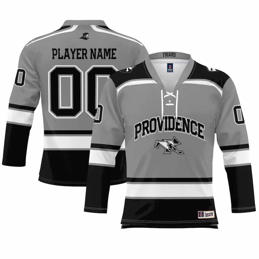 Providence Friars GameDay Greats Youth NIL Pick-A-Player Women's Ice Hockey Jersey - Gray