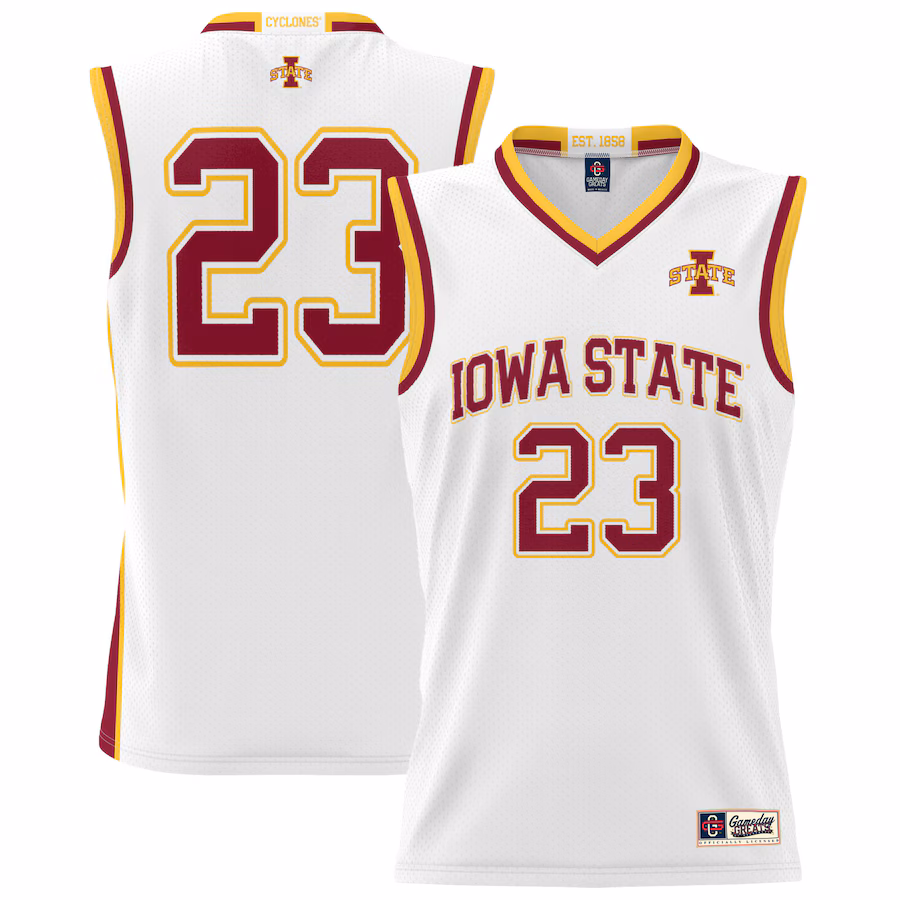 Unisex GameDay Greats #23 White Iowa State Cyclones Lightweight Basketball Jersey