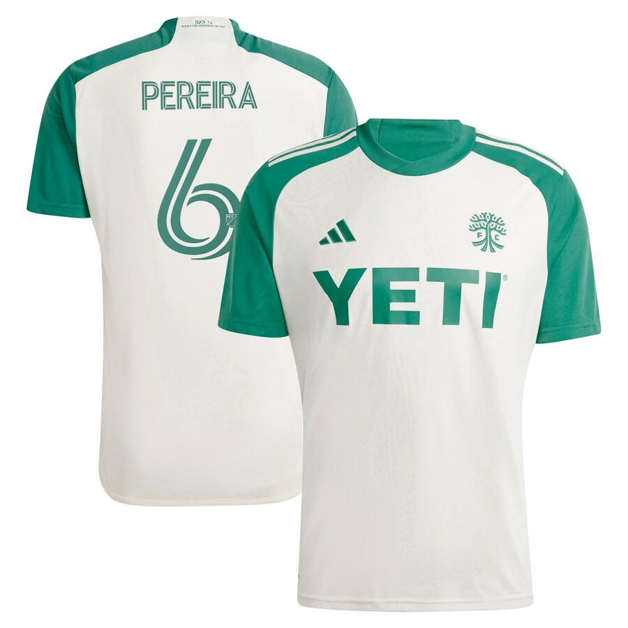 Men's Austin FC Daniel Pereira adidas Tan 2024 The Armadillo Kit Replica Player Jersey