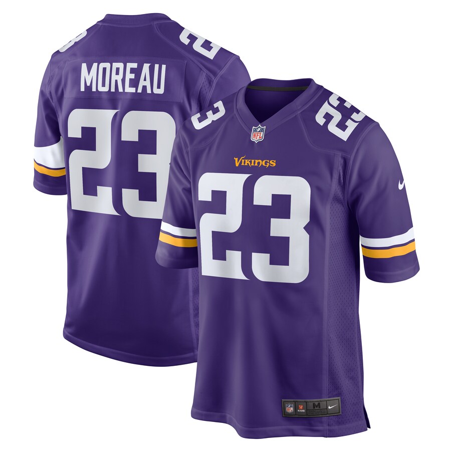 Men's Minnesota Vikings Fabian Moreau Nike Purple Game Jersey