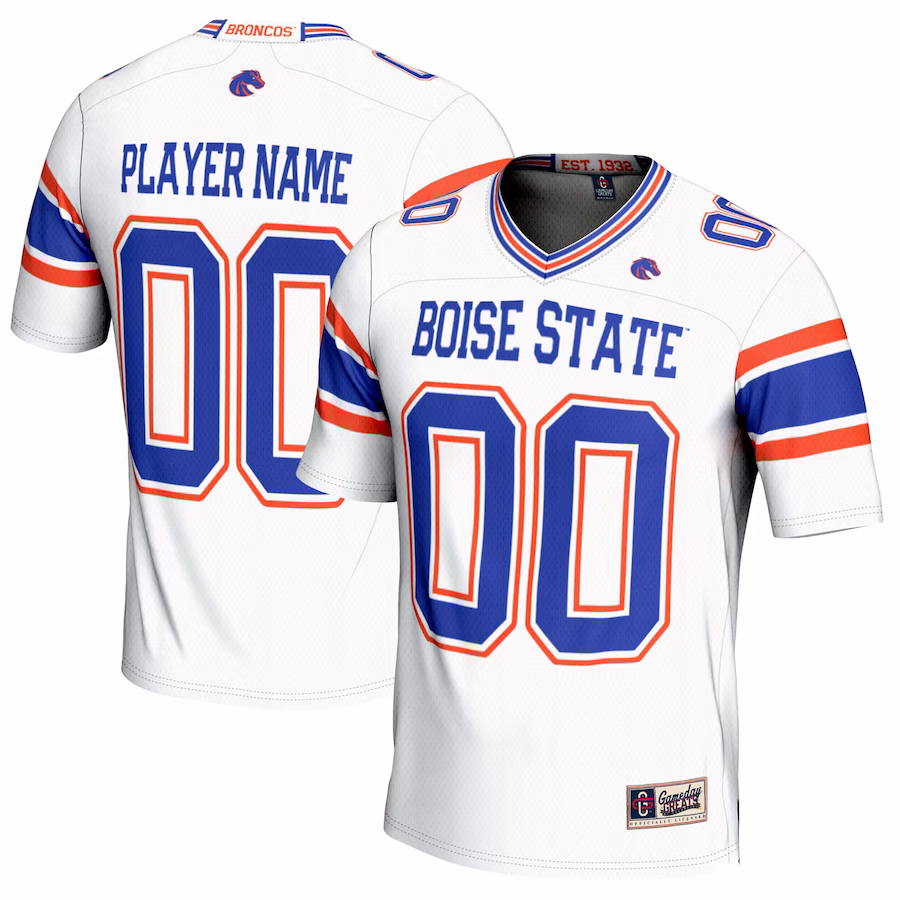 Boise State Broncos GameDay Greats Youth  NIL Pick-A-Player Football Jersey �?White
