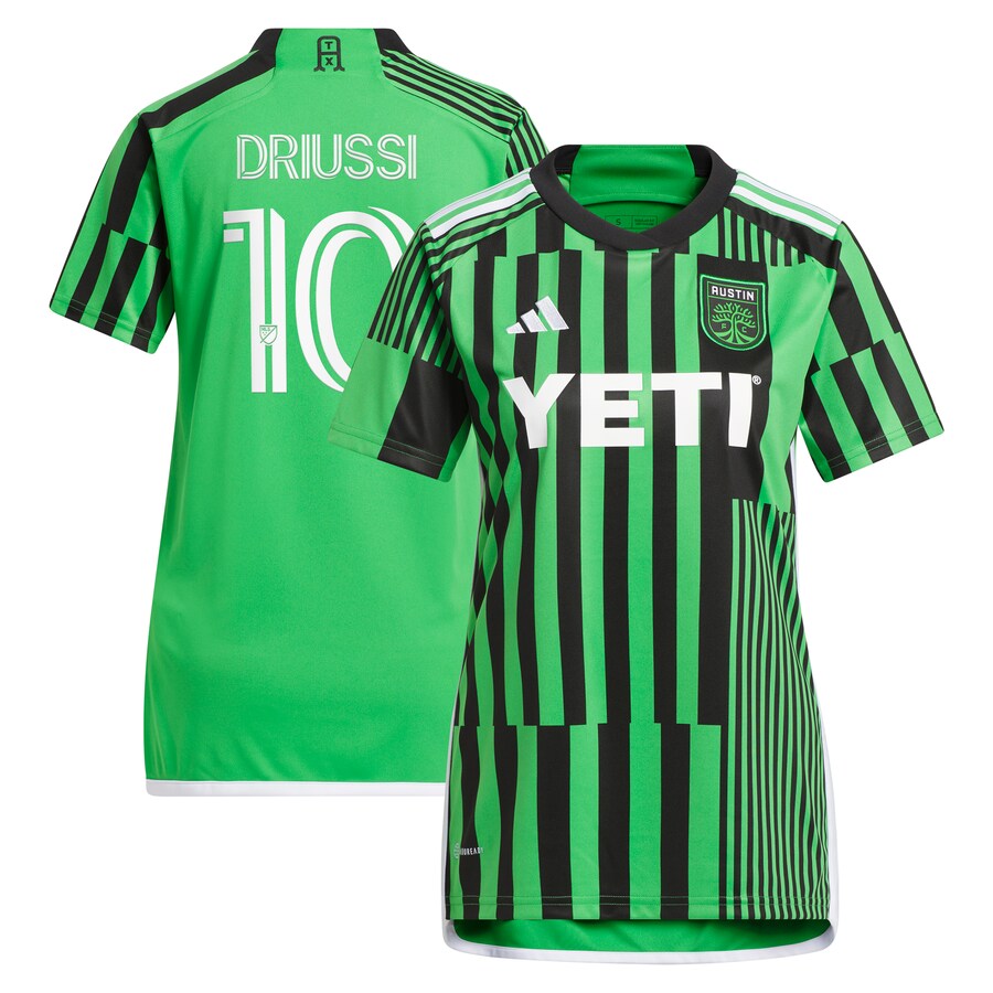 Women's Austin FC Sebastián Driussi adidas Green 2023 Las Voces Kit Replica Jersey