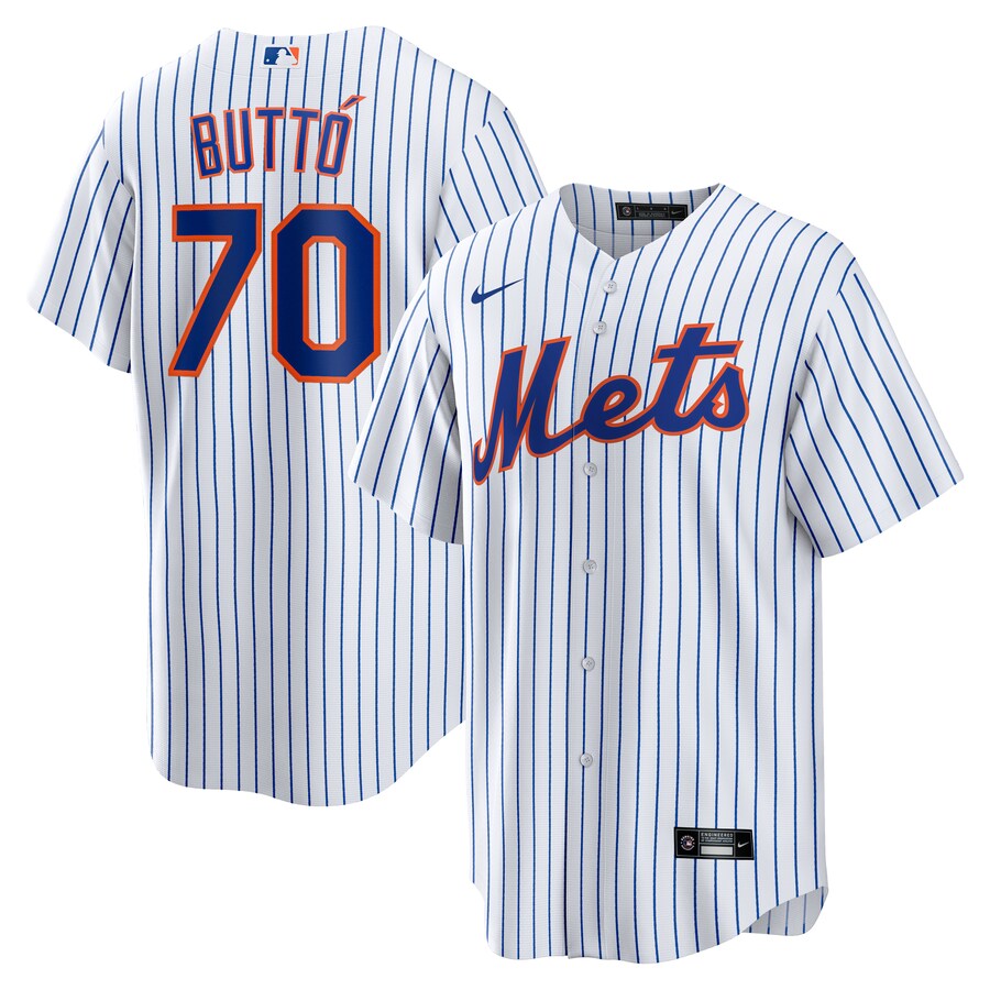 Men's New York Mets Jose Butto Nike White Home Replica Jersey