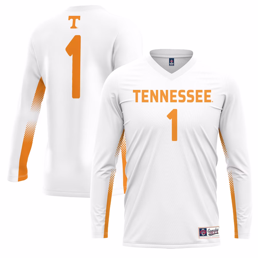 #1 Tennessee Volunteers GameDay Greats Unisex Lightweight Volleyball Jersey - White