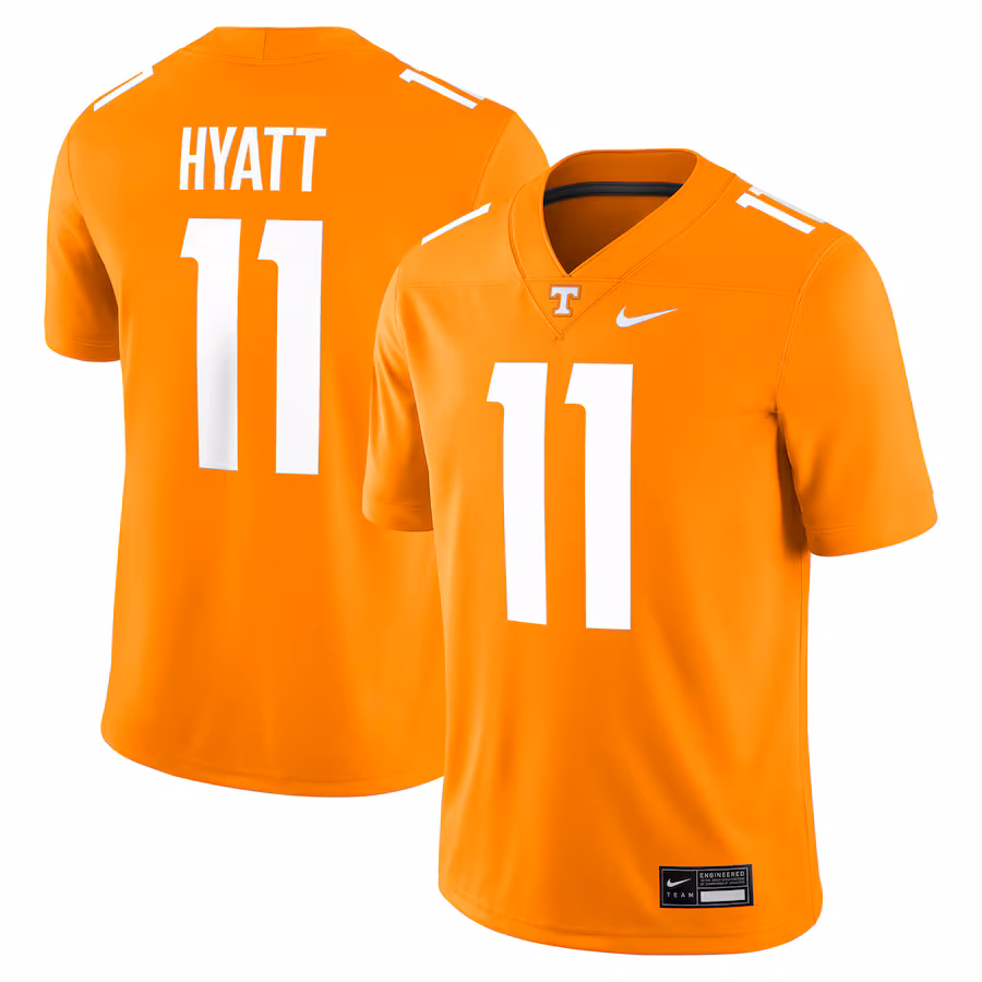 Men's Nike Jalin Hyatt Tennessee Orange Tennessee Volunteers Player Game Jersey