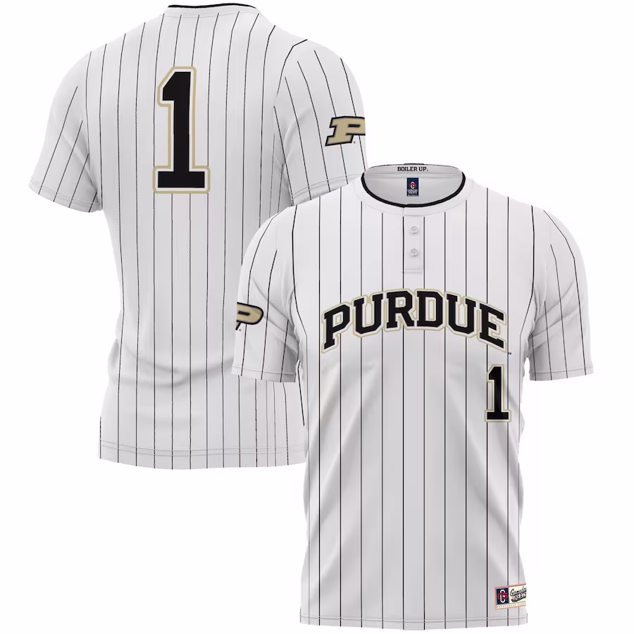 #1 Purdue Boilermakers GameDay Greats Lightweight Softball Jersey - White