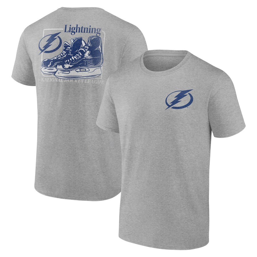 Men's Tampa Bay Lightning Heather Gray Glory Skates T-Shirt