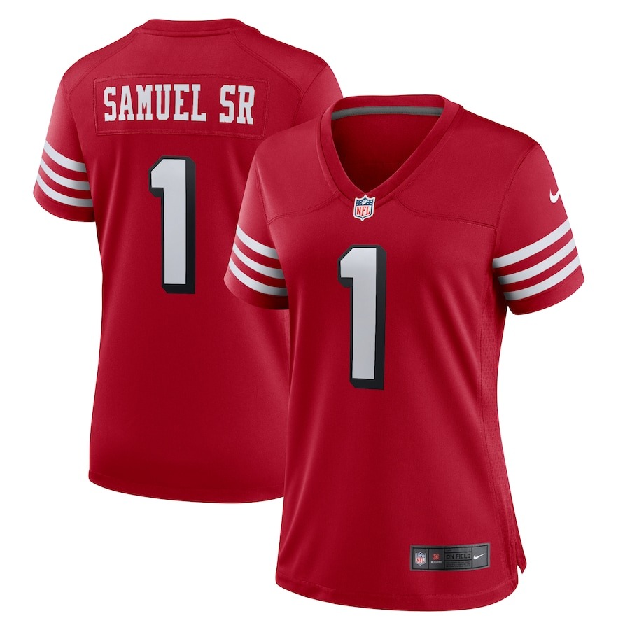 Women's San Francisco 49ers Deebo Samuel Sr Nike Scarlet Alternate Game Jersey