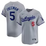 Men's Los Angeles Dodgers Freddie Freeman Nike Gray Away Limited Player Jersey