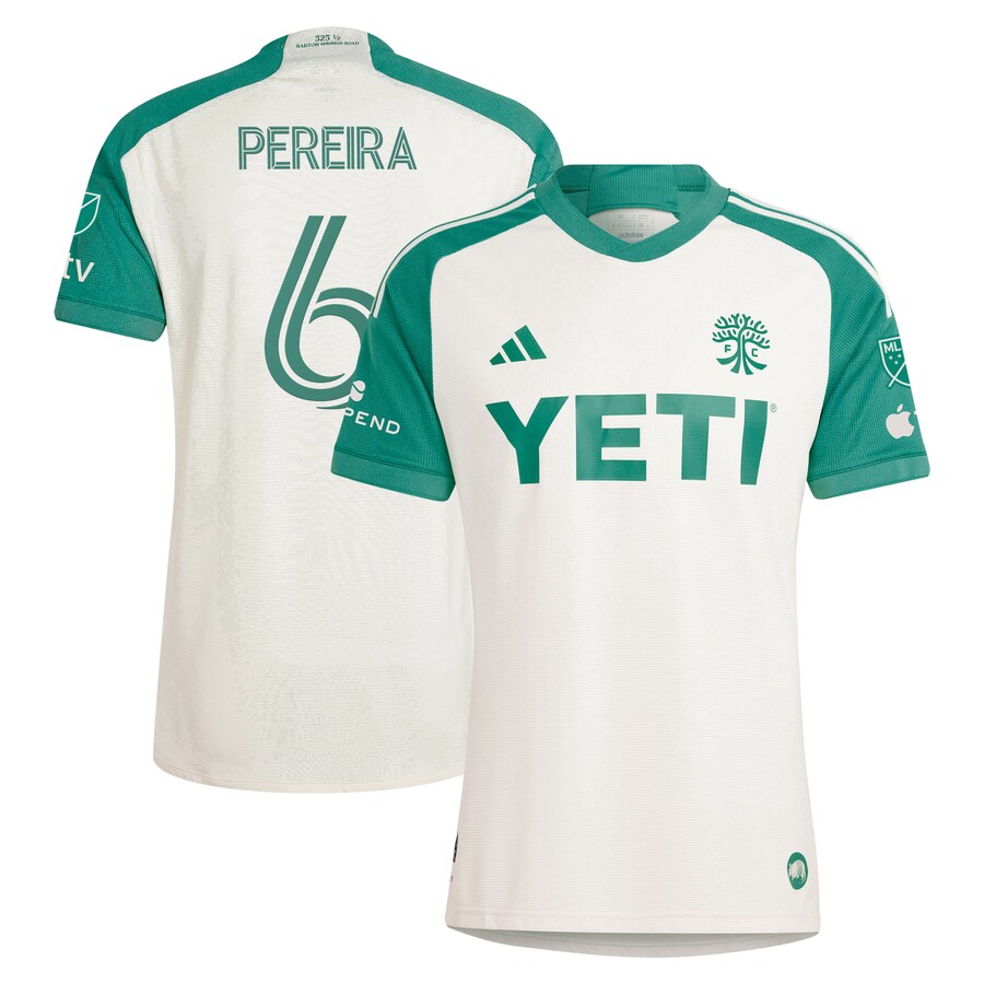 Men's Austin FC Daniel Pereira adidas Tan 2024 The Armadillo Kit Authentic Player Jersey