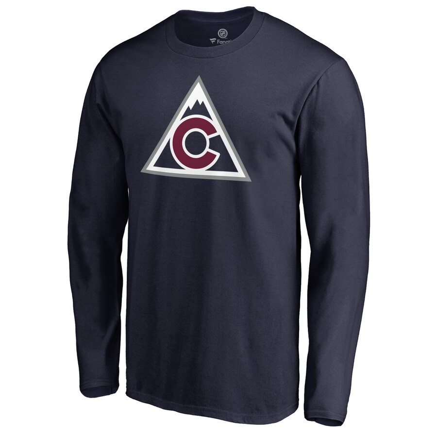 Men's Colorado Avalanche Navy Team Alternate Long Sleeve T-Shirt