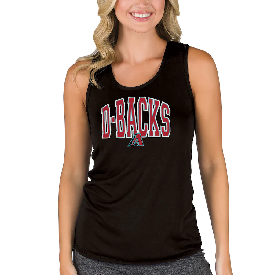 Women's Arizona Diamondbacks Concepts Sport Black Marathon Racerback Tank Top