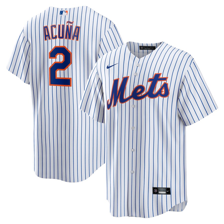 Men's New York Mets Luisangel Acuña Nike White Home Replica Player Jersey