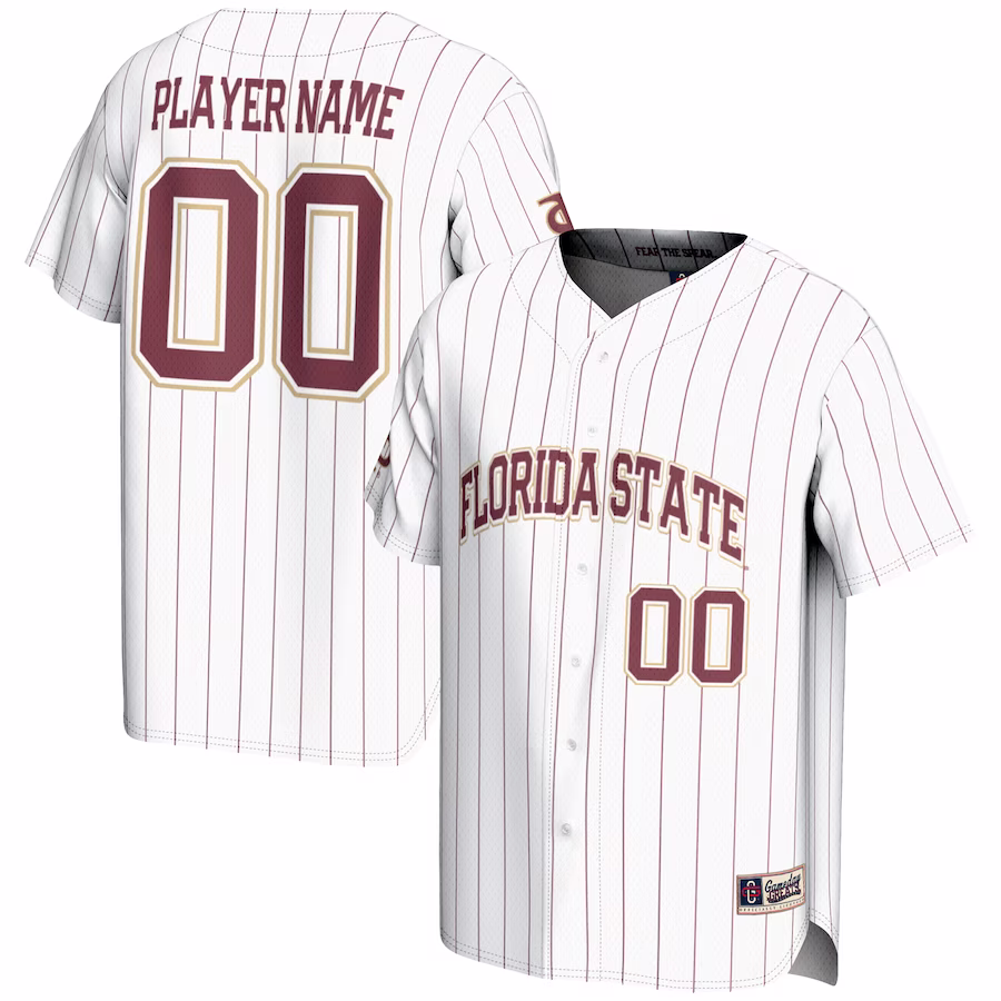 Florida State Seminoles GameDay Greats Youth NIL Pick-A-Player Lightweight Baseball Jersey - White