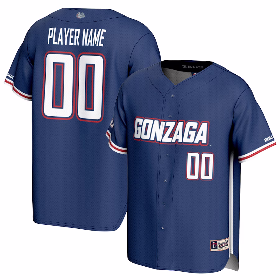 Gonzaga Bulldogs GameDay Greats Youth NIL Pick-A-Player Baseball Lightweight Jersey - Navy