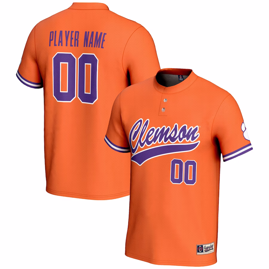 Clemson Tigers GameDay Greats Unisex NIL Pick-A-Player Lightweight Softball Jersey - Orange